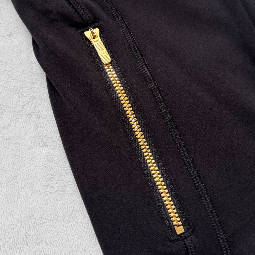 NWT Lululemon Define Cropped Jacket Nulu™ — Black/Gold/Gold — Size 6 - Picture 2 of 13